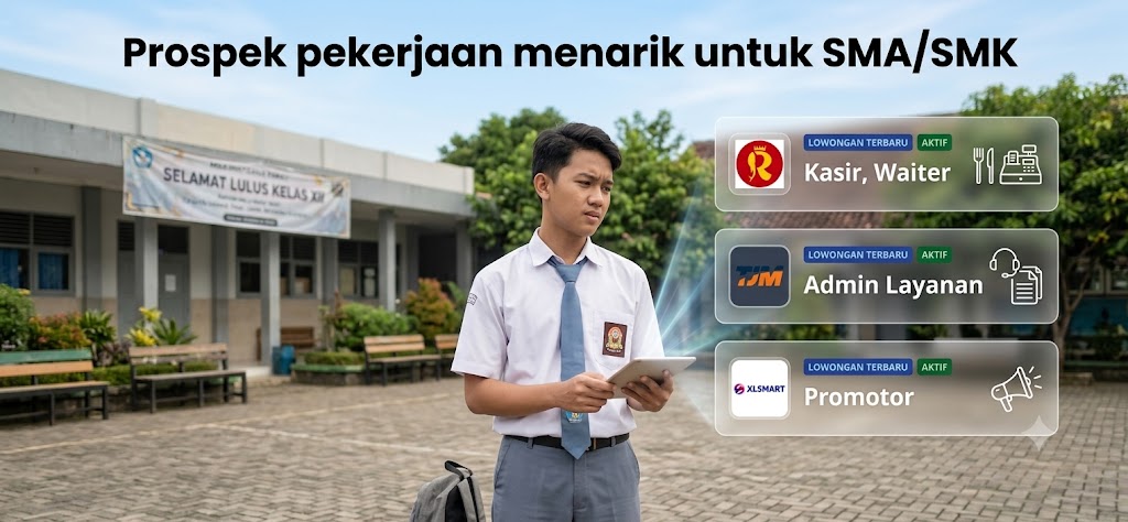 Baru lulus Sekolah namun bingung mau nambah pengalaman? Berikut 3 Kerja Lapangan Yang Justru Jadi 'Tempat Kursus Gratis' Buat SMA/SMK di tahun 2026 ini!